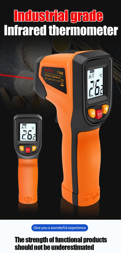 T400 T600 Digital Infrared Thermometer -50℃ to 400/600℃ High Precision Pyrometer Industrial Non-contact Temperature Sensor
