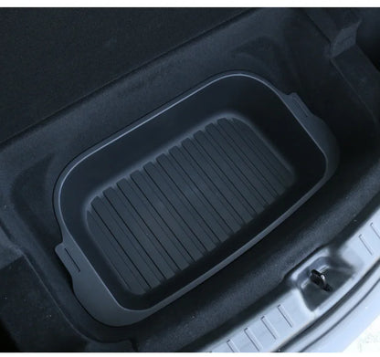 For Tesla Model Y Juniper 2021-2025 Launch Front&Rear Trunk Storage Box Double-Deck Luggage Frunk Organizer Box Dustproof Cargo
