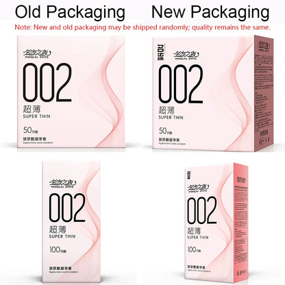50/100pcs Hyaluronic Acid Condom Ultra Thin Penis Sleeves Natural Latex Smooth Contraception Condoms Erotic Products Sex Toys