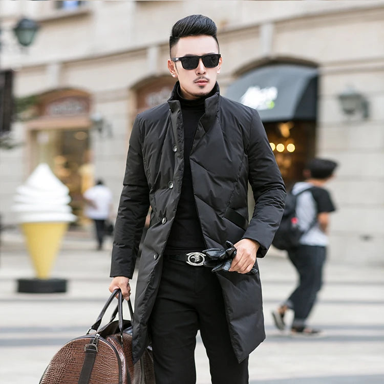 2024 new arrival winter jacket 90% white duck down jackets men,mens fashion thicken warm parkas winter down coat male KYR097