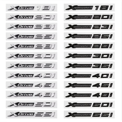 3D ABS Car Fender Rear Trunk Decal XDrive 18i 20i 23i 25i 28i 30i 35i 40i 45i 48i 50i 55i Emblem Badge For BMW X3 X5 X6 Sticker