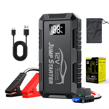 8000amp A 180psi Powerful Car Jumper Multifunction 12v Battery Booster Super Compressor Power Bank Jump Starter With Air Pump