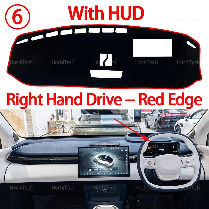 Car Dashboard Cover Dash Mat for Zeekr X 2024 2025 2026 MK2 Pad Sunshade Cushion Sunshield Nonslip Anti-UV Accessories