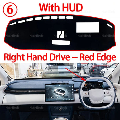 Car Dashboard Cover Dash Mat for Zeekr X 2024 2025 2026 MK2 Pad Sunshade Cushion Sunshield Nonslip Anti-UV Accessories