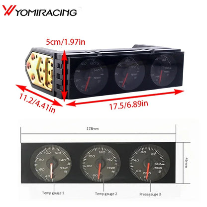 Full Kit Sports Package 10 in 1 BF CR C2 Dei Advance ZD Link Digital Auto Gauge With Electronic Sensors/14405 Meter [DIN-Gauge]