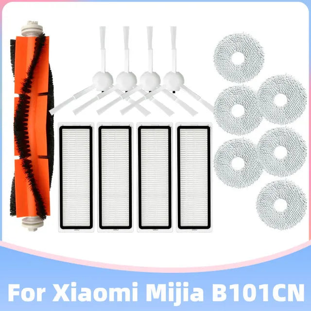 For Xiaomi Mijia Omni B101CN , X10 Plus / Dreame S10 Pro , L10s Ultra Spare Parts Main Side Brush Hepa Filter Mop Cloth Dust Bag