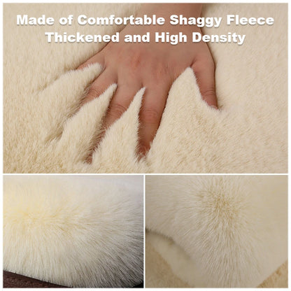 SEAMETAL Short Plush Car Seat Cover Soft Winter Warm Auto Seat Cushion Skin-Friendly Washable Universal Vehicle Chair Protector