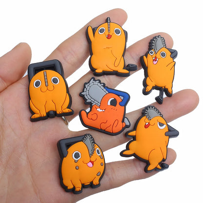 12-100pcs Japan Anime Shoe Charms Cartoon Shoes Accessories Decorations Clog Sandal Wristband Buckle for Kids Party X-mas Gifts