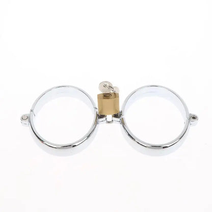 DIY Metal Tool Lock Elliptical Metal Ring Chain Bdsm Home Men's And Women's Slave Restraint Tool Parts Accessories Sex Products