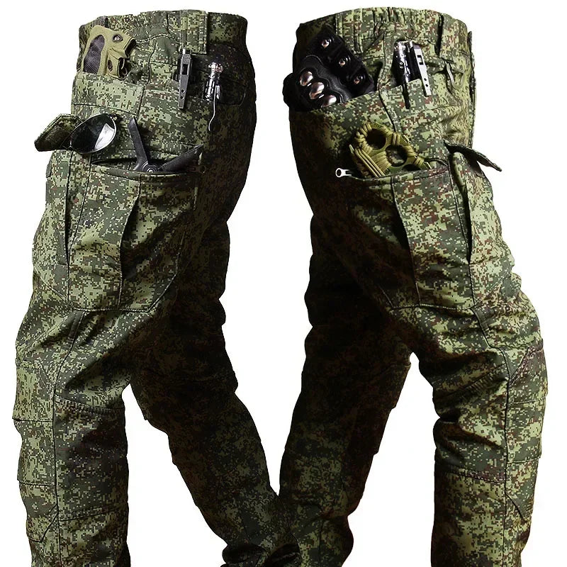 Tactical Uniform Sets Men Combat Fleece Suit Outdoor Camo Multicam Hunting Shirt+Cargo Pants Airsoft Kits Training Workwear Suit