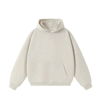 DIY Custom LOGO 450gsm Cotton French Terry Oversized Drop Shoulder Hoodie Men Grey Blue Street Wear Hip Hop Comfortable Hoodie