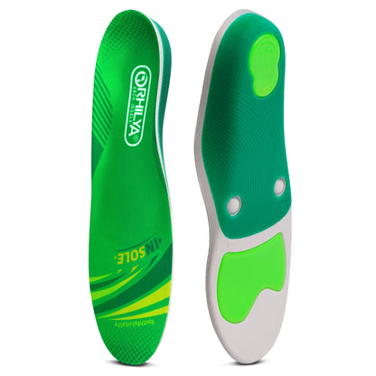iFitna Plantar Fasciitis Relief Orthopedic Shoe Insole Metatarsal Pain Flat Feet Arch Support Insert Men&Women Standing All Day