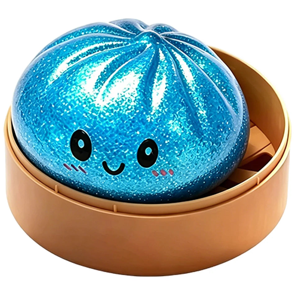 2026Glitter Dumpling Glitter Dumpling Squishy with Box Dumplings Sensory Squeeze Toy for Stress Relief