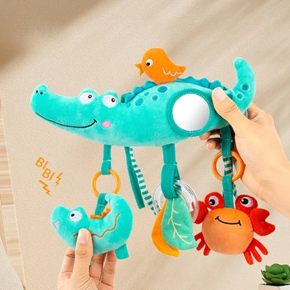 Baby Car Seat Stroller Activity Hanging Toy Infant Soft Plush with Sound Wind Chimes Dolls  for 0-36 Months Babies Newborn Gift