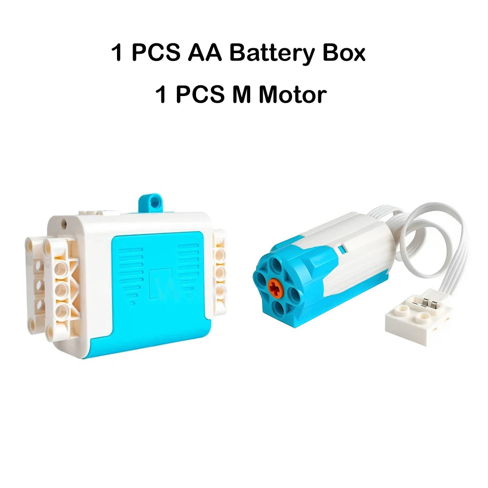 New Version MOC Power Functions M L XL Servo Motor 8883 88003 8882 AA Battery Box 8881 Technical Part Building Blocks for legoed