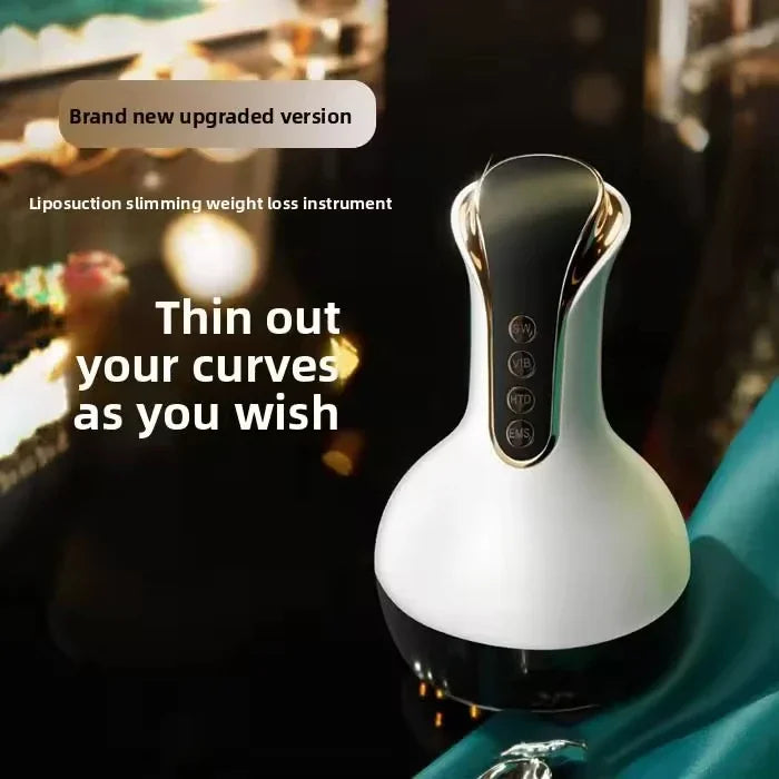 Portable Cupping Guasha Massager USB Rechargeable - Adjustable Intensity Hot Compress for Abdomen Arm Leg Deep Tissue Massage