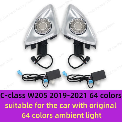 For Mercedes-benz 4d Rotating Tweeter C Glc E S-class W213 W205 W222 W223 X253 Rgb Led Luminous Car Speaker Horn Refit