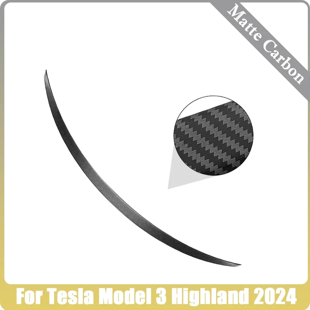 XVIP Rear Trunk Spoiler For Tesla Model Y 21-24 For Model 3 17-23 Highland 2024 Carbon Fiber ABS Wing Car Exterior Accessories