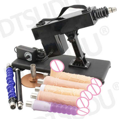Female Sex Machine with Dildo and Masturbation Cup, Hands-Free G-Spot Clitoral Stimulation, Adult Sex Machine