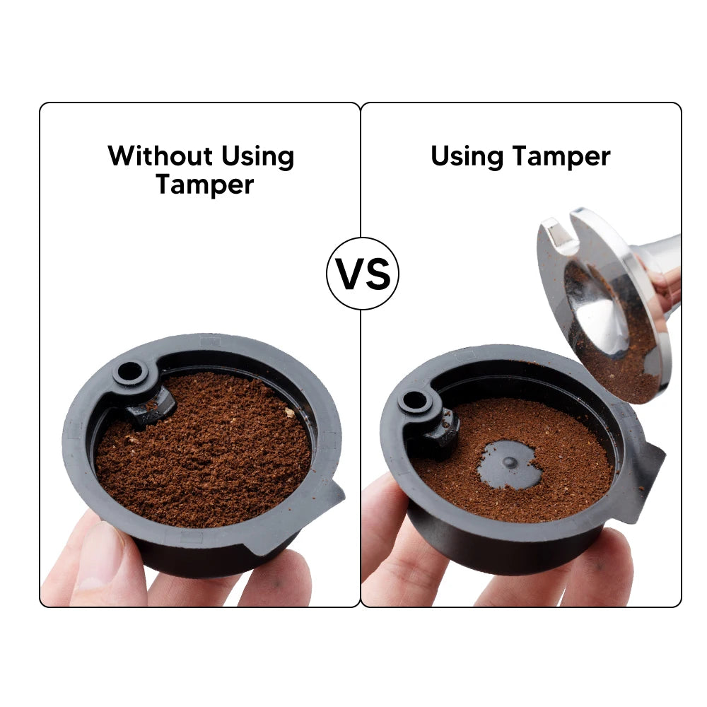 Coffee Powder Tamper for Bosch  machine Tassimo Reusable Coffee Capsules Stainless Steel  Powder Hammer