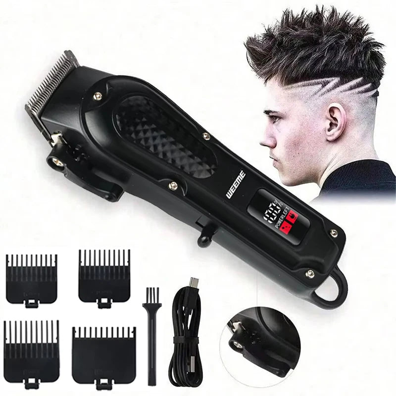 Vintage T9 Machine Electric Professional Hair Clippers Beard Clipper Rechargeable Men's Shaver Hair Trimmer Kit Boyfriend Gift