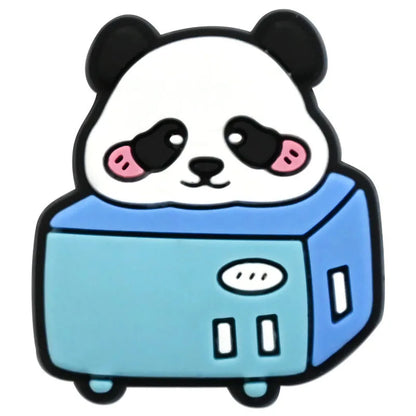 1/20/50/100Pcs Panda Series Shoe Charms Cute animal Shoes Accessories Decoration Clog Sandal Buckle Bithday Holiday Party Gifts