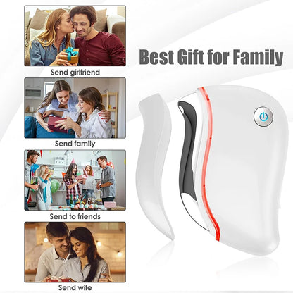 4 in 1 Electric Facial Scraping massager Heat Vibration Sculpting Tightening Anti-Aging Wrinkles Face Puffiness Relief skin care