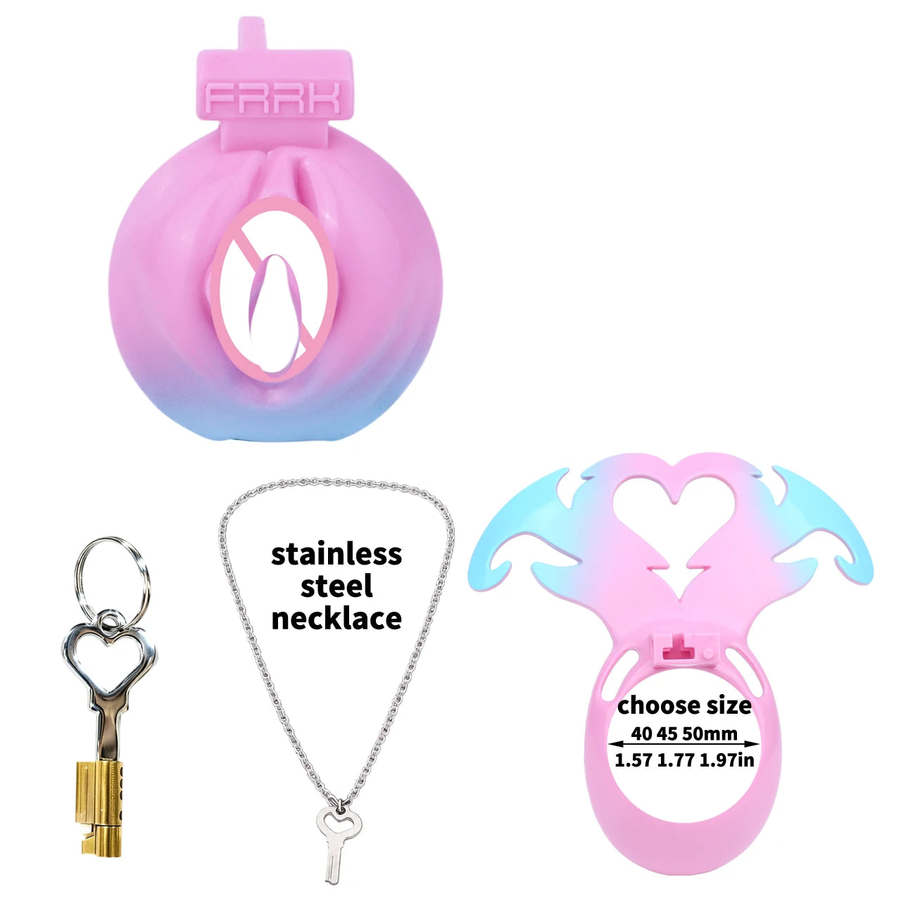 Devil's Heart Chastity Cage 2026 New Sissycage Male CB Lock Bondage Cock Cage Pussy Worship Device Wearable BDSM Toy For Men Gay