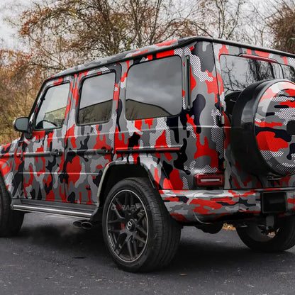 Auto Film PVC Vehicle Wrap Vinyl for Motorcycle Polka Dot Camo Car Stickers DIY Waterproof Car Wrapping Sticker Accessories