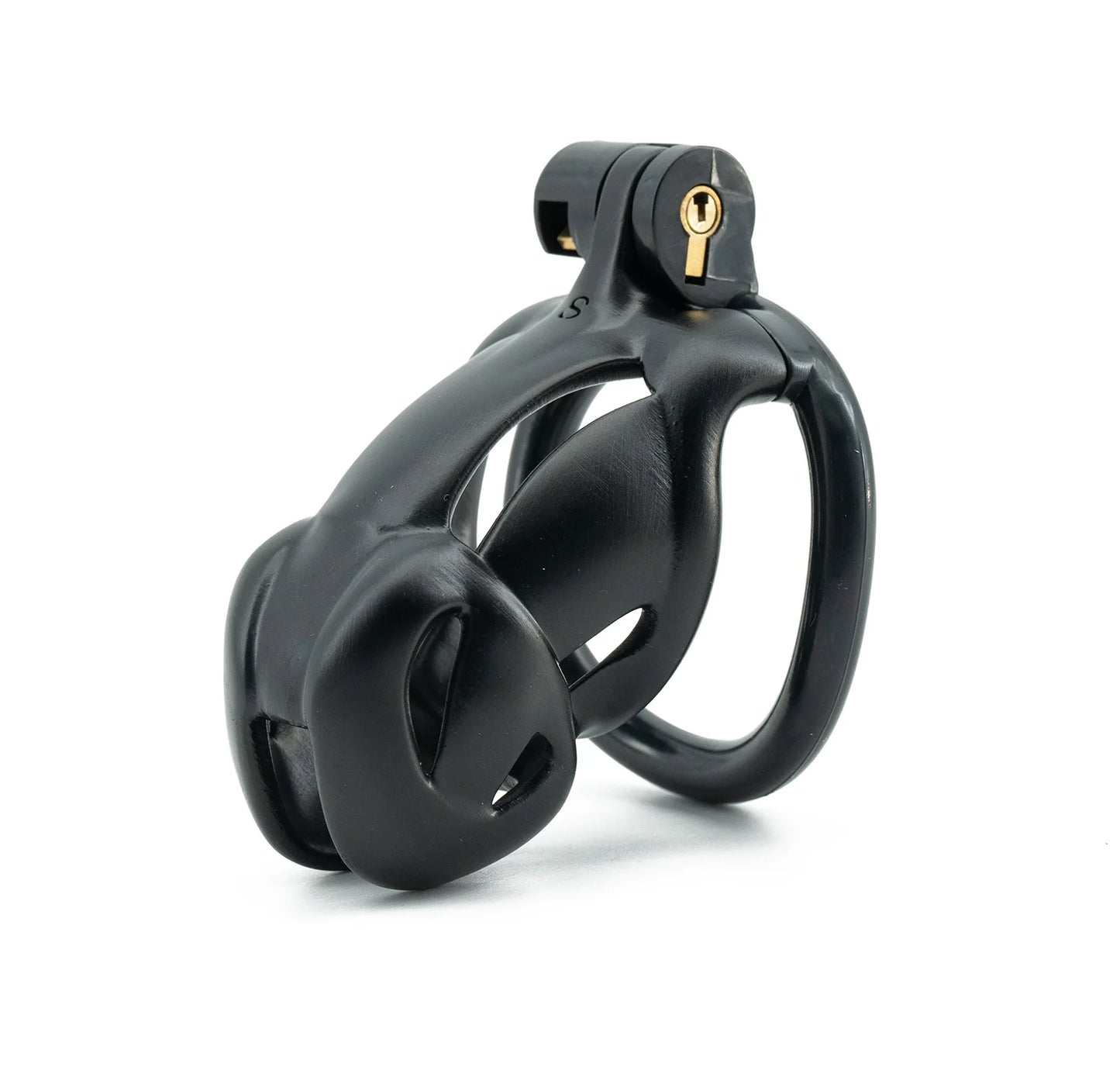 Black Curved Ring Cuckold Male Chastity Device Long Plastic Cock Cage Penis Lock Sex Toys for Men