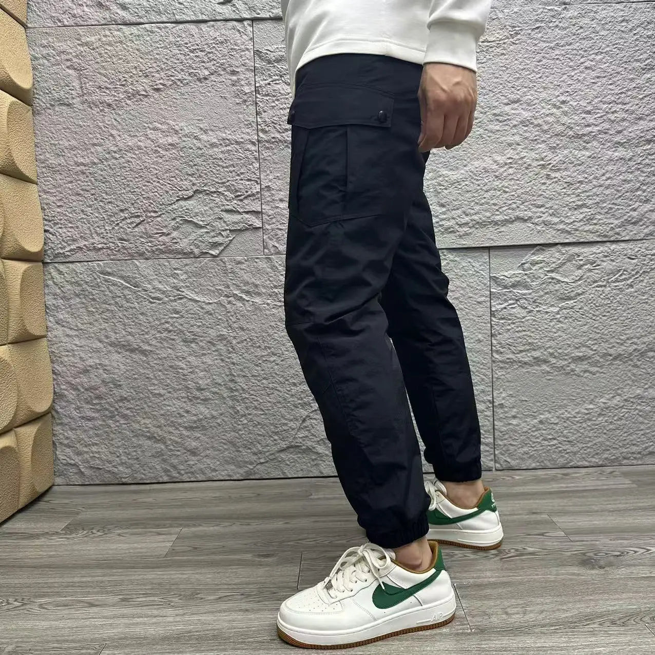Unisex Outdoor Mountain Series Workwear down Trousers Windproof Waterproof Stacked Straight Warm Long Pants for Men And Women