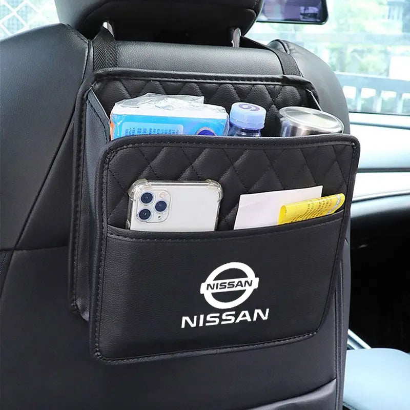 Auto Backseat Pocket Large Capacity Hanging Organizer Bag For Nissan J10 X-Trail Qashqai Juke Leaf Micra NOTE Patrol Pulsar
