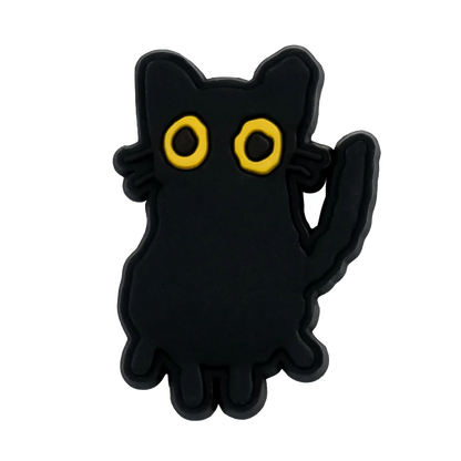 1/50/100pcs Cat Shoe Charms Sphinx Orange Cat Pins for Shoe Accessories Cute Decorations for Kids Women Clog Buckle Ornament