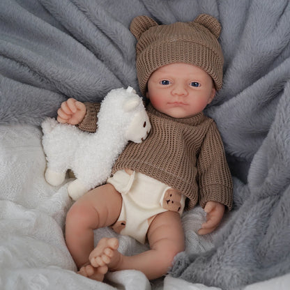 Miaio 12" Micro Preemie Full Body Silicone Baby Doll 30CM Lifelike Reborn Anti-Stress Toy Realistic