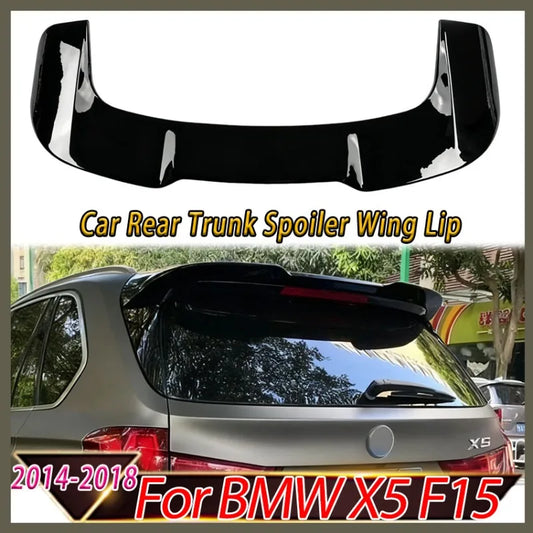 Car Rear Trunk Spoiler Wing Lip For BMW X5 F15 2014-2018 For Rear Trunk Wing Spoiler Tail Fin Auto Accessories Body Kit Tuning