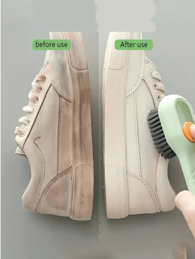 2-In-1 Multi-Function Cleaning Brush/Shoe Brush, 2-In-1 Multi-Function Cleaning Brush With Soap Dispenser, New Upgraded Drawer-S