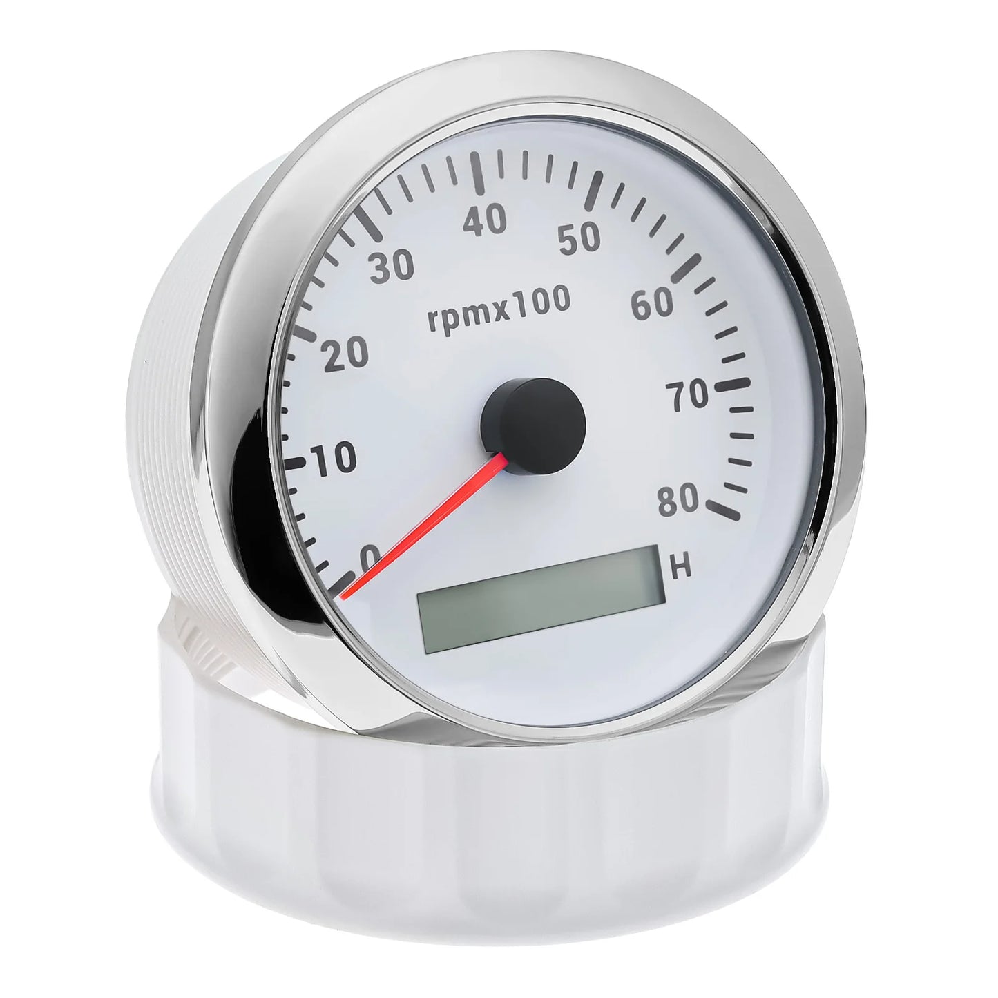 AD 85MM Tachometer with LCD Hour Meter For Marine Boat Car RPM Gauge 0-3000 4000 8000 RPM Meter Tach Sensor 7Colors Backlight