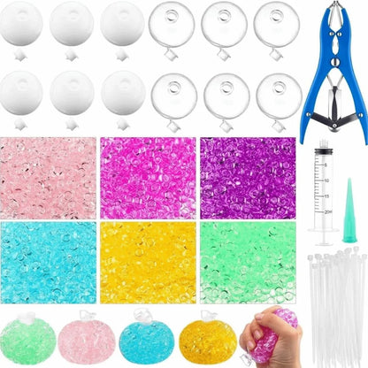 1 Set Fun Tear Resistant DIY Craft Supplies Clear Refillable TPR Empty Ball Skin Non Toxic Stretchy Fidget Ball Toy Party Favors