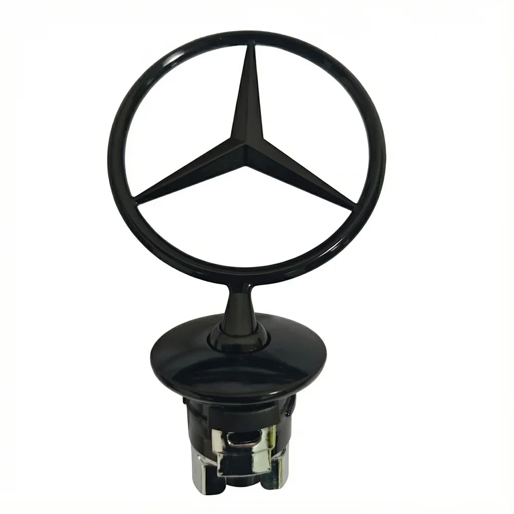 Car Bonnet Label Badge 3D Star Zinc Alloy Car Front Hood Emblem Mercedes Benz  W203 W204 W205 W206 W212 W213 W222 W223 E300 WWWA