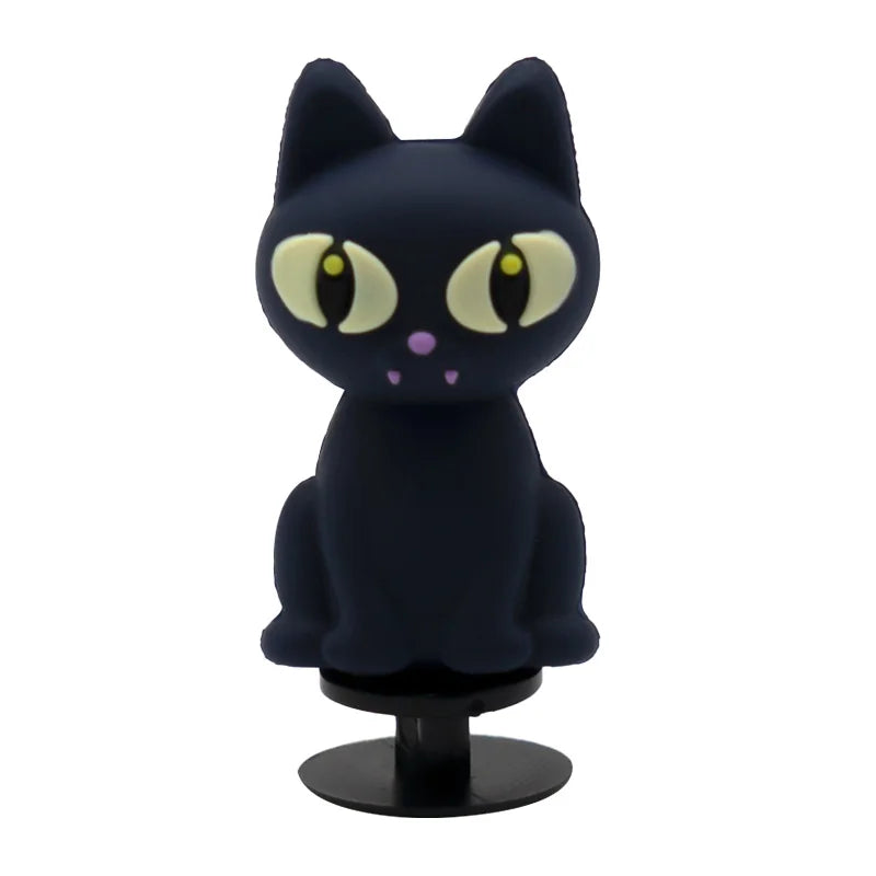 1/15pcs 3D Halloween Party Horrible Shoe Accessories Black Cat Ghost Witch Shoe Charms Woman Men Kids Pins Buckle Decorations