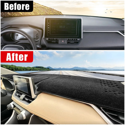 Car Dashboard Mat Sun Shade Instrument Desk Cover Accessories For Toyota RAV4 XA50 2019 2020 2021 2022 2023 2024 2025 Hybrid