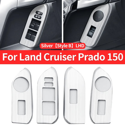 For 2010-2021 Toyota Land Cruiser Prado 150 Interior Modification Accessories Glass Button Panel FJ150 J15 Car Door Handle
