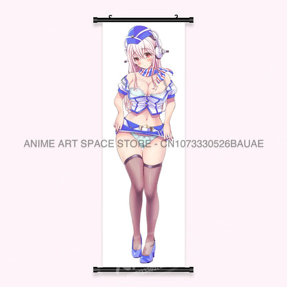 Video game Wall Artwork Canvas Scrolls Picture Anime Movie Role Poster Hanging Painting Print Home Decoration For SUPER SONICO