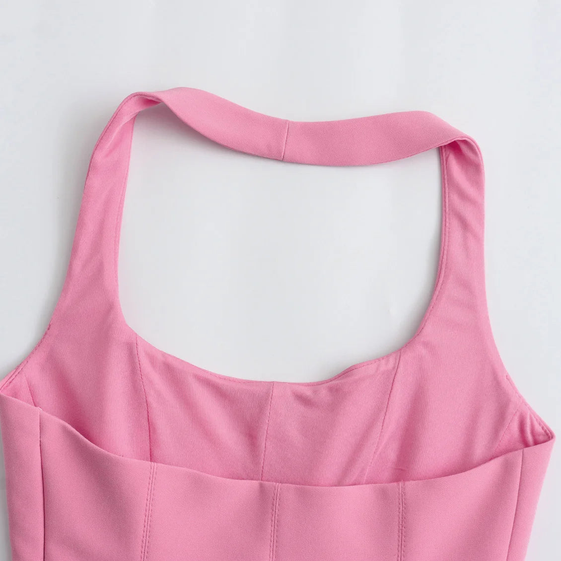 BSAY Women Fashion Summer White Halter Backless O-neck Comfortable Sling Crop Top Chic Female Sexy Streetwear Vest Mujer