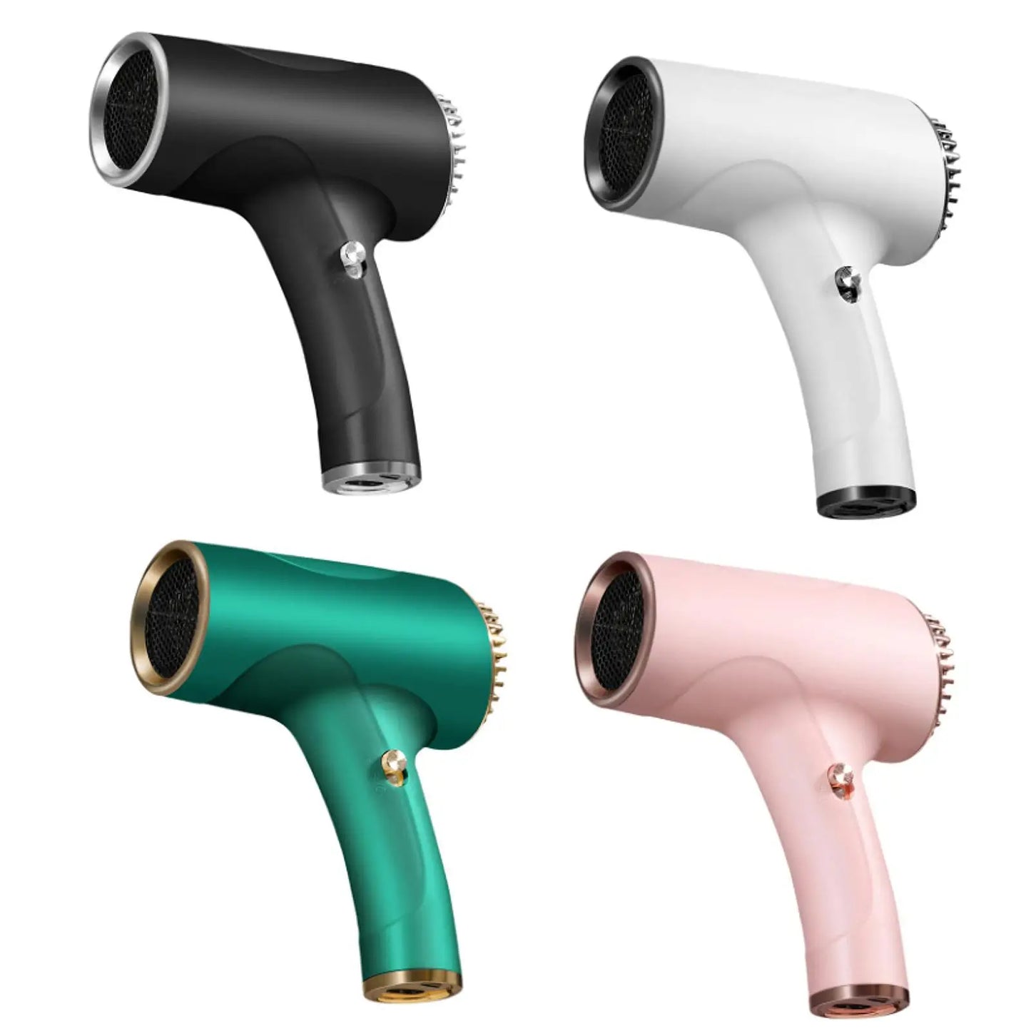 Rechargeable Cordless Hair Dryer Two Speeds Portable Powerful Blow Dryer for Home Dormitory Travel Use