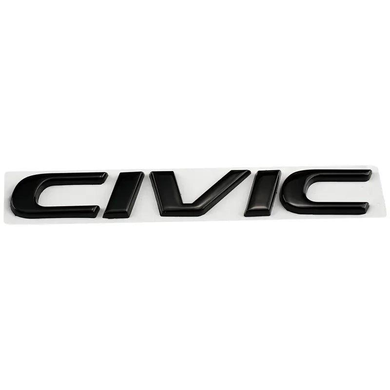Metal 3D Car Stickers Side Fender Badge Rear Trunk Emblem Decal Styling for Honda CIVIC Logo 10th 11th 8th 2024 2023 Accessories