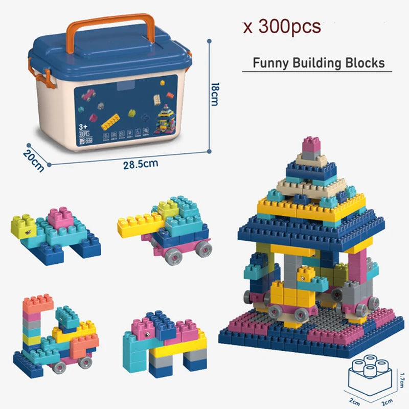 Big Size DIY Creative Building Blocks Bulk Sets City Classic Bricks Assembly Brinquedos Educational Toys for Children with Box