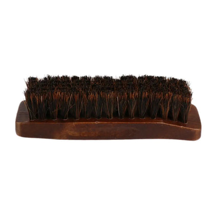 Cleaning Brush Kit Soft Horse Hair Shoe Brush Cleaner Accessory for Leather Shoe Polishes Maintenance