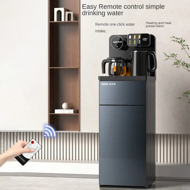 Intelligent Glass Touch Panel Water Dispenser for Tea Bar 24H Adjustable Insulation Time with Colorful Display Remote Control