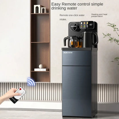Intelligent Glass Touch Panel Water Dispenser for Tea Bar 24H Adjustable Insulation Time with Colorful Display Remote Control